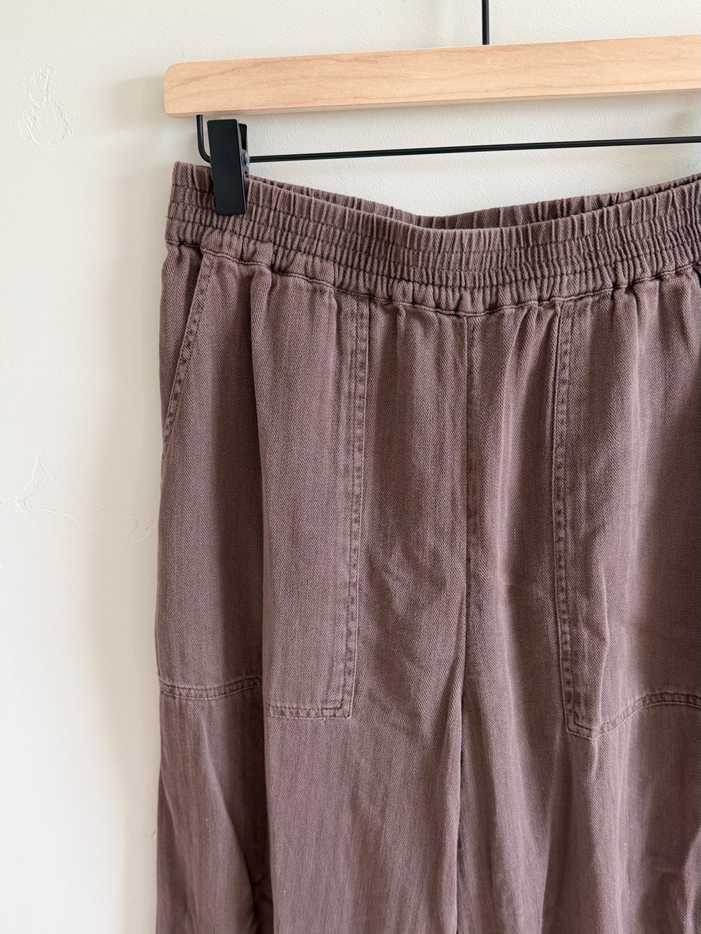 Billabong Wide Leg Pull on Pants in Brown - Picture 5 of 8